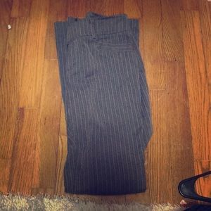Pinstripe office pants